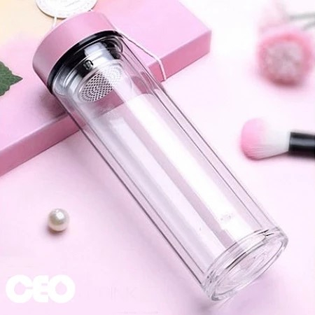 [उपहार] डबल-लेयर इंसुलेटेड कप 350 मिली टम्बलर इनर कप टेम्पर्ड ग्लास